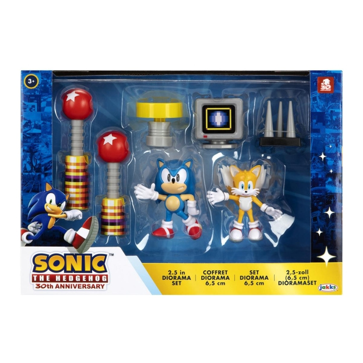 JAKKS Pacific Sonic the Hedgehog 2,5 Inch Diorama Set 30e Verjaardag in de groep SPEELGOED, KINDER- & BABYPRODUCTEN / Speelgoed / Figuren, Miniaturen & accessoires bij TP E-commerce Nordic AB (C82056)