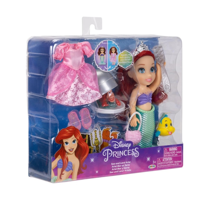 JAKKS Pacific Disney Prinses 6 Inch Petite Pop met Extra Mode & Accessoires Sea to Land Ariel in de groep SPEELGOED, KINDER- & BABYPRODUCTEN / Speelgoed / Docks & Accessoires bij TP E-commerce Nordic AB (C82067)