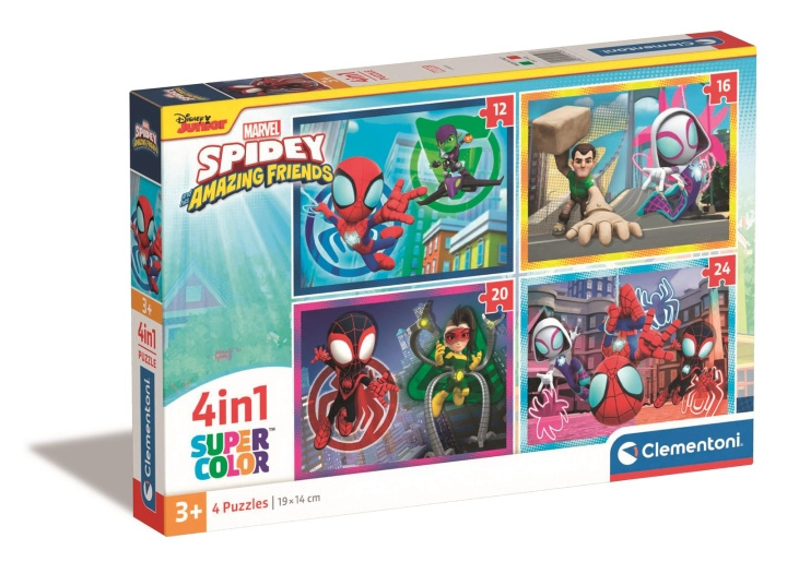 Clementoni 4 in 1 Puzzels Spidey en zijn Verbazingwekkende Vrienden in de groep SPEELGOED, KINDER- & BABYPRODUCTEN / Speelgoed / Kinderpuzzel bij TP E-commerce Nordic AB (C82074)