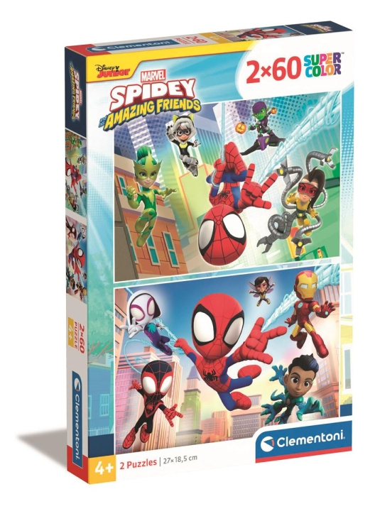 Clementoni 2x60 Puzzels Spidey en zijn Verbazingwekkende Vrienden in de groep SPEELGOED, KINDER- & BABYPRODUCTEN / Speelgoed / Puzzels bij TP E-commerce Nordic AB (C82075)