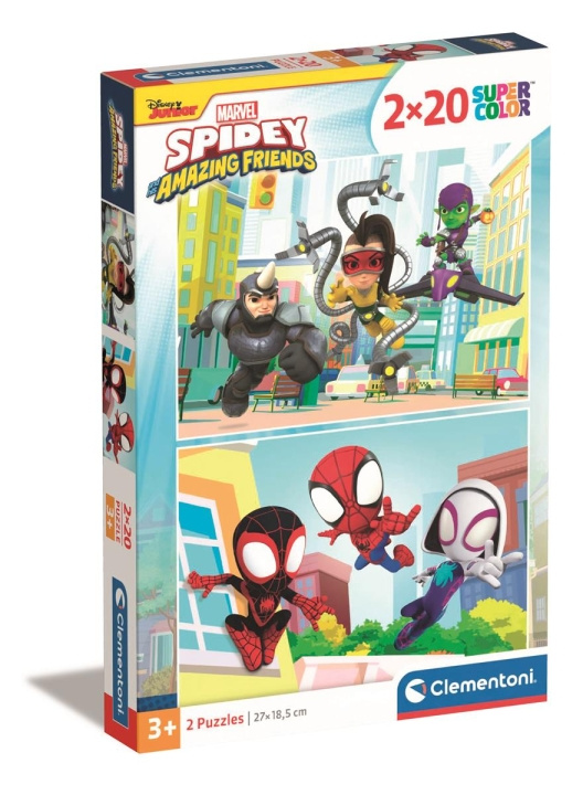 Clementoni 2x20 Puzzels Spidey en zijn Verbazingwekkende Vrienden in de groep SPEELGOED, KINDER- & BABYPRODUCTEN / Speelgoed / Puzzels bij TP E-commerce Nordic AB (C82076)