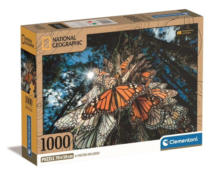 Clementoni 1000 stuks CB High Quality Collection National Geographics Monarch vlinders in de groep SPEELGOED, KINDER- & BABYPRODUCTEN / Speelgoed / Puzzels bij TP E-commerce Nordic AB (C82092)