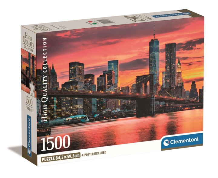 Clementoni 1500 stuks CB High Quality Collection East River bij schemering in de groep SPORT, VRIJE TIJD & HOBBY / Hobby / Puzzel bij TP E-commerce Nordic AB (C82132)