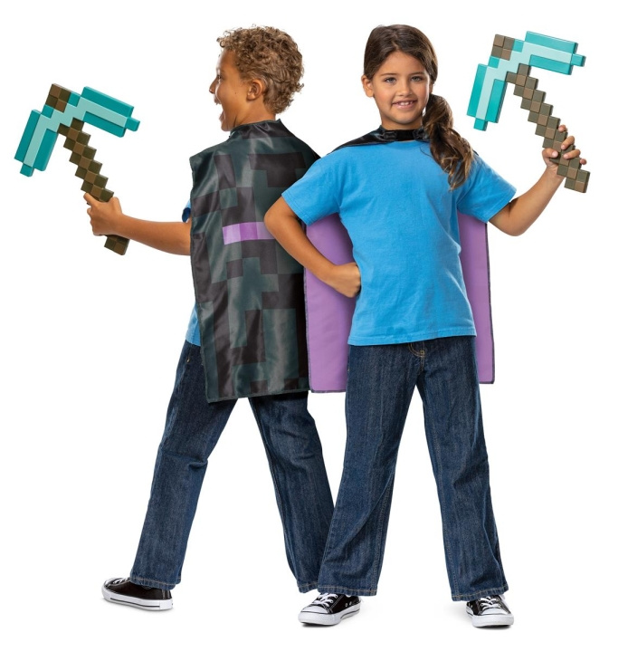 JAKKS Pacific Disguise Minecraft Rollenspel Pikhouweel & Cape Set in de groep SPEELGOED, KINDER- & BABYPRODUCTEN / Speelgoed / Gemaskered kostuums bij TP E-commerce Nordic AB (C82134)