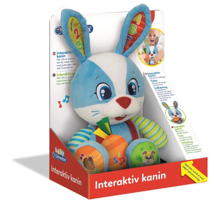 Clementoni Interactief pluche konijn (SE/FI/DK/NO) in de groep SPEELGOED, KINDER- & BABYPRODUCTEN / Babyspeelgoed / Activiteitenspeelgoed bij TP E-commerce Nordic AB (C82156)