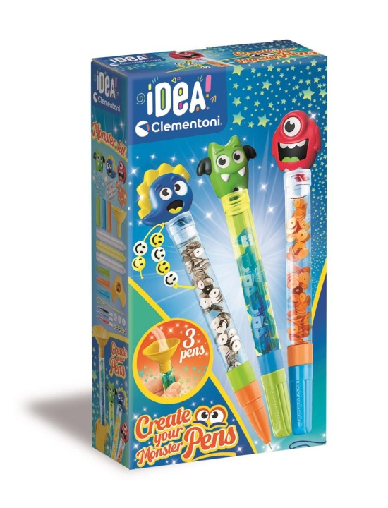 Clementoni Maak je pennen 3-pack Monster in de groep SPEELGOED, KINDER- & BABYPRODUCTEN / Speelgoed / Ambachten bij TP E-commerce Nordic AB (C82171)