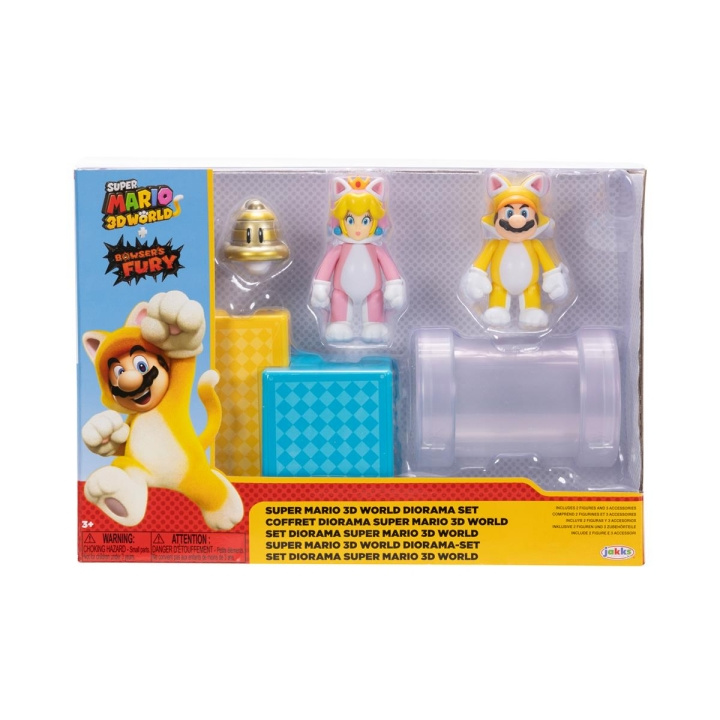 JAKKS Pacific Super Mario 2,5 Inch Diorama Set 3D Wereld in de groep SPEELGOED, KINDER- & BABYPRODUCTEN / Speelgoed / Figuren & miniaturen bij TP E-commerce Nordic AB (C82185)