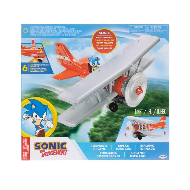 JAKKS Pacific Sonic the Hedgehog 2.5 Inch Speelset Tornado Tweedekker in de groep SPEELGOED, KINDER- & BABYPRODUCTEN / Speelgoed / Speelgoed bij TP E-commerce Nordic AB (C82188)