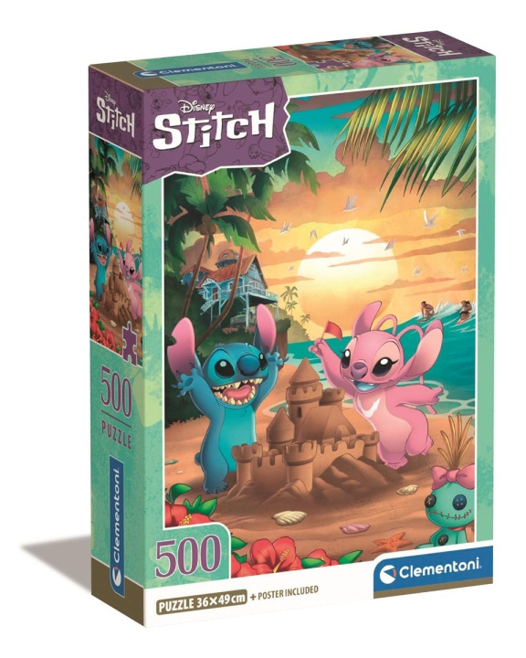 Clementoni 500 stuks CB Disney Stitch in de groep SPEELGOED, KINDER- & BABYPRODUCTEN / Speelgoed / Puzzels bij TP E-commerce Nordic AB (C82232)