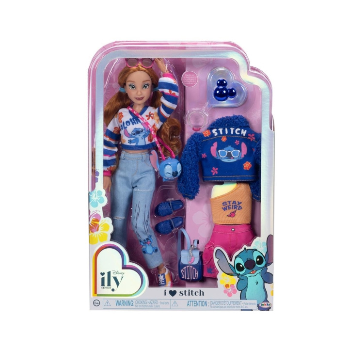 JAKKS Pacific Disney 4EVER Fashion pop met extra mode geïnspireerd door Stitch (2024) in de groep SPEELGOED, KINDER- & BABYPRODUCTEN / Speelgoed / Figuren, Miniaturen & accessoires bij TP E-commerce Nordic AB (C82239)