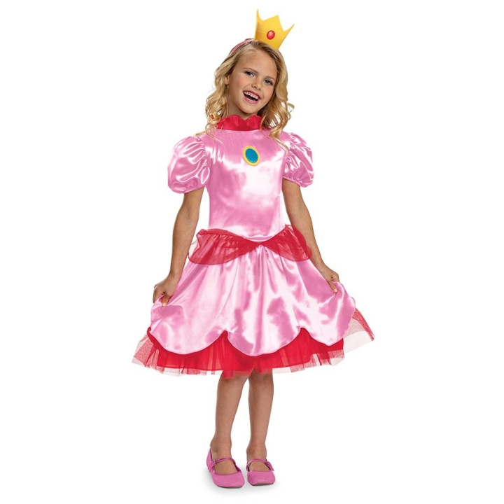 JAKKS Pacific Disguise Super Mario Kostuum Fancy Princess Peach M (7-8) in de groep SPEELGOED, KINDER- & BABYPRODUCTEN / Speelgoed / Gemaskered kostuums bij TP E-commerce Nordic AB (C82251)