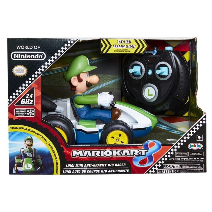 JAKKS Pacific Super Mario Mario Kart Mini RC Racer Luigi in de groep SPEELGOED, KINDER- & BABYPRODUCTEN / Op afstand bestuurbaar / Afstand bestuurbare auto\'s bij TP E-commerce Nordic AB (C82286)