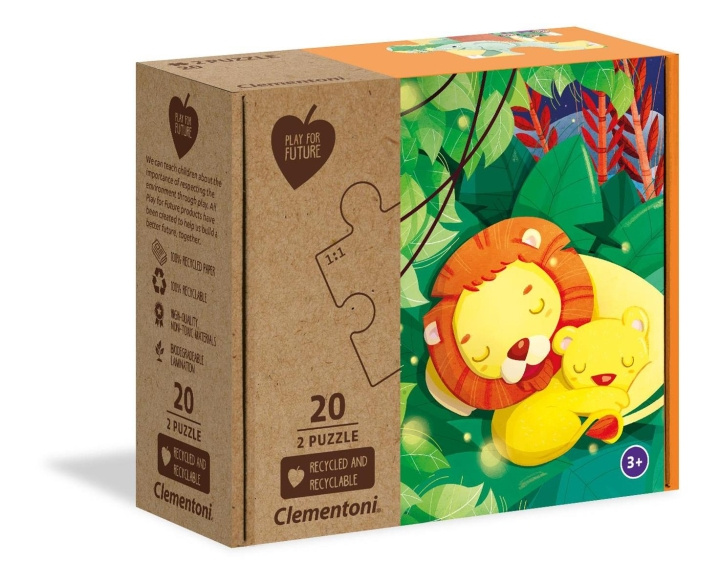 Clementoni 2x20 Puzzels Kinderen Samengebonden (100% Gerecycled) in de groep SPEELGOED, KINDER- & BABYPRODUCTEN / Speelgoed / Puzzels bij TP E-commerce Nordic AB (C82294)