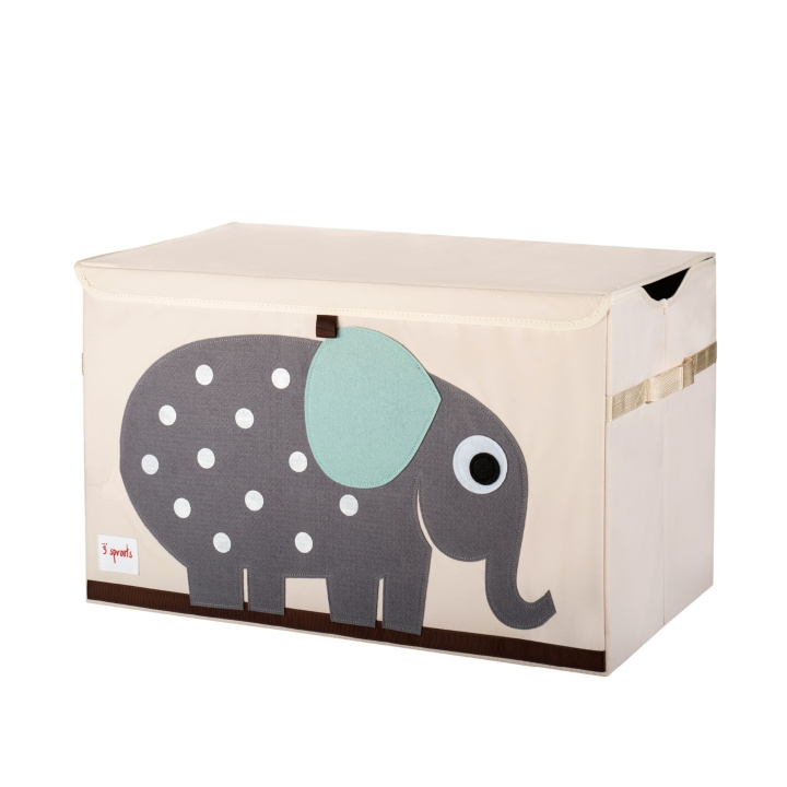 3 Sprouts Speelgoedkist - Grijze olifant in de groep SPEELGOED, KINDER- & BABYPRODUCTEN / Kinderkamer / Opslag bij TP E-commerce Nordic AB (C82331)