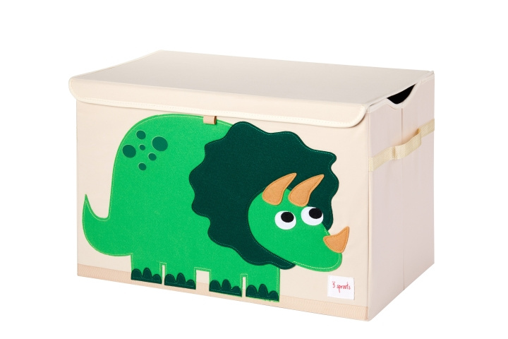 3 Sprouts Speelgoedkist - Groene Dino in de groep SPEELGOED, KINDER- & BABYPRODUCTEN / Kinderkamer / Opslag bij TP E-commerce Nordic AB (C82333)