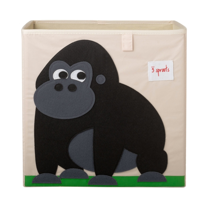 3 Sprouts Opbergdoos - Zwarte Gorilla in de groep SPEELGOED, KINDER- & BABYPRODUCTEN / Kinderkamer / Opslag bij TP E-commerce Nordic AB (C82340)