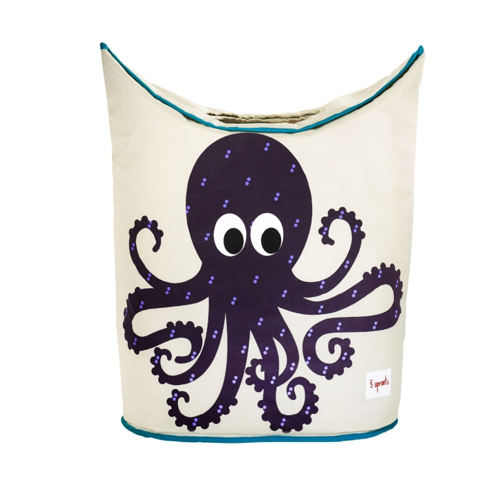 3 Sprouts Wasmand - Paarse Octopus in de groep SPEELGOED, KINDER- & BABYPRODUCTEN / Kinderkamer / Opslag bij TP E-commerce Nordic AB (C82359)