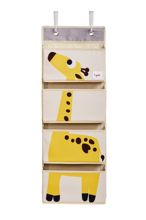 3 Sprouts Hangende wand-organizer - Gele Giraf in de groep SPEELGOED, KINDER- & BABYPRODUCTEN / Kinderkamer / Opslag bij TP E-commerce Nordic AB (C82376)