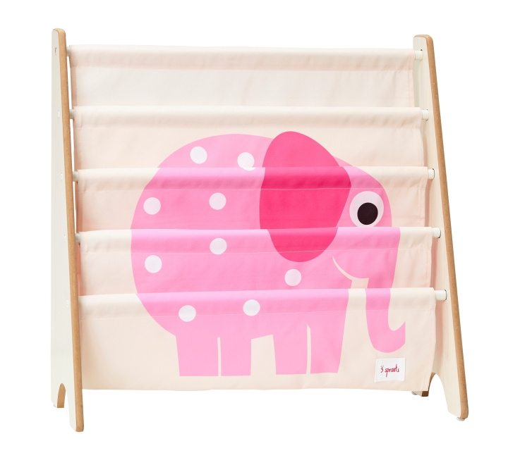 3 Sprouts Boekenrek - Roze olifant in de groep SPEELGOED, KINDER- & BABYPRODUCTEN / Kinderkamer / Opslag bij TP E-commerce Nordic AB (C82377)