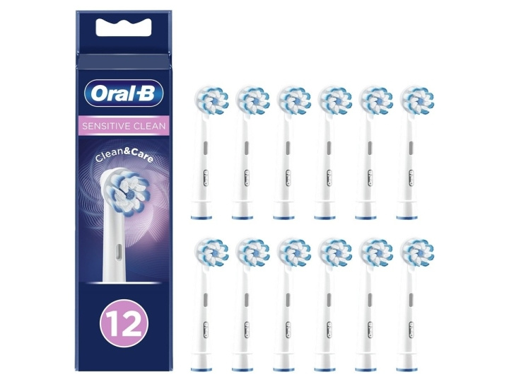 Oral B Sensitive Clean&Care opzetborstels 12 st in de groep BEAUTY & HEALTH / Mondverzorging / Elektrische tandenborstelaccessoires bij TP E-commerce Nordic AB (C82439)