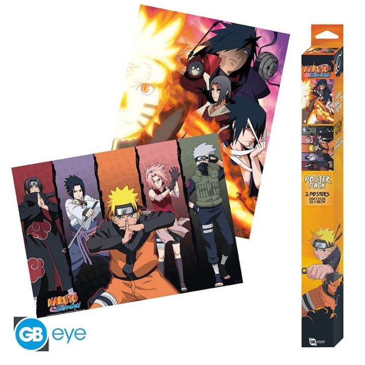 Abysse NARUTO SHIPPUDEN - Set 2 Chibi posters (52x38) in de groep SPORT, VRIJE TIJD & HOBBY / Leuke dingen / Leuke dingen bij TP E-commerce Nordic AB (C82483)