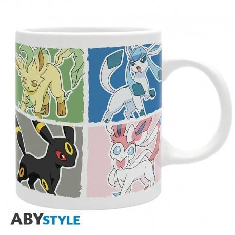 Abysse POKEMON - Mok - 320 ml - Evoli Evolutions in de groep SPORT, VRIJE TIJD & HOBBY / Leuke dingen / Bekers bij TP E-commerce Nordic AB (C82506)