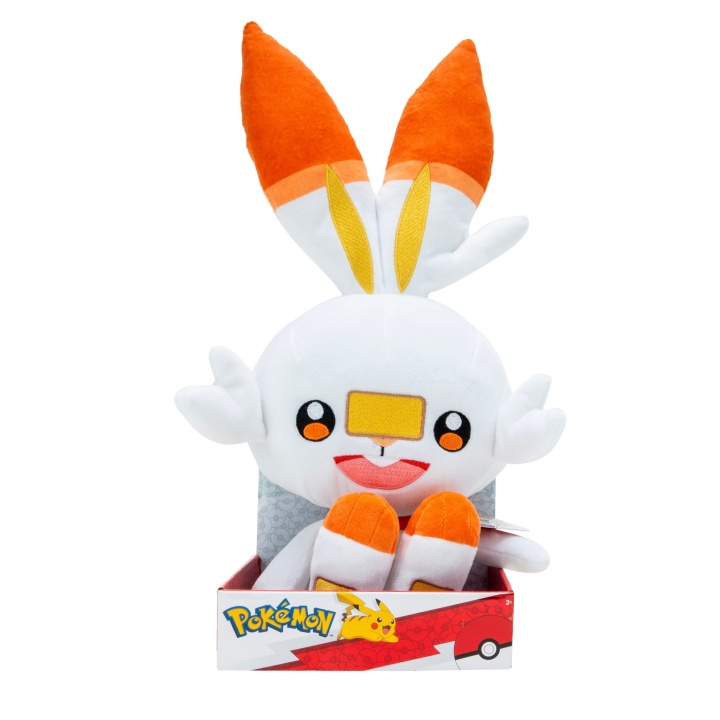 Pokémon Pluche - 30 cm - Scorbunny (PKW3107) in de groep SPEELGOED, KINDER- & BABYPRODUCTEN / Babyspeelgoed / Knuffels bij TP E-commerce Nordic AB (C82518)