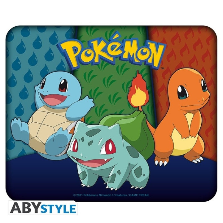 Abysse POKEMON - Flexibele muismat - Starters Kanto in de groep COMPUTERS & RANDAPPARATUUR / GAMING / Muismat bij TP E-commerce Nordic AB (C82529)