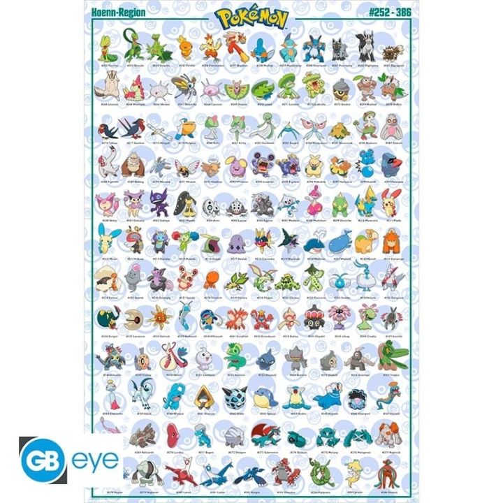 Abysse POKEMON - Poster Maxi 91.5x61 - Hoenn Pokemon in de groep SPORT, VRIJE TIJD & HOBBY / Leuke dingen / Leuke dingen bij TP E-commerce Nordic AB (C82534)