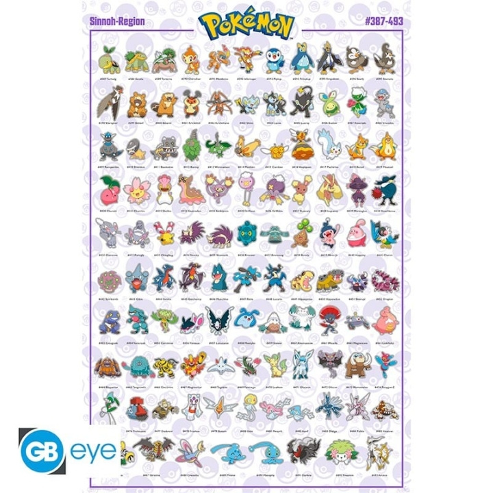 Abysse POKEMON - Poster Maxi 91.5x61 - Sinnoh Pokemon in de groep SPORT, VRIJE TIJD & HOBBY / Leuke dingen / Leuke dingen bij TP E-commerce Nordic AB (C82535)