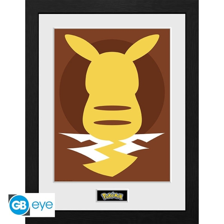 Abysse POKEMON - Ingelijste print Pikachu Silhouette 25 (30x40) in de groep SPORT, VRIJE TIJD & HOBBY / Leuke dingen / Leuke dingen bij TP E-commerce Nordic AB (C82536)