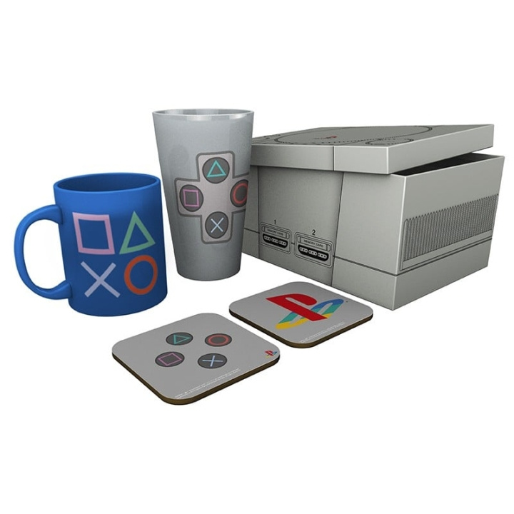 Abysse PLAYSTATION - Box Glas XXL + Mok + 2 Onderzetters Classic 2019 in de groep SPORT, VRIJE TIJD & HOBBY / Leuke dingen / Bekers bij TP E-commerce Nordic AB (C82540)