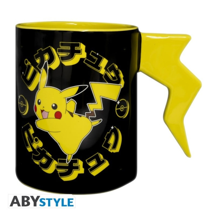 Abysse POKEMON - Mok 3D handvat - Pikachu bliksemschicht in de groep SPORT, VRIJE TIJD & HOBBY / Leuke dingen / Bekers bij TP E-commerce Nordic AB (C82613)