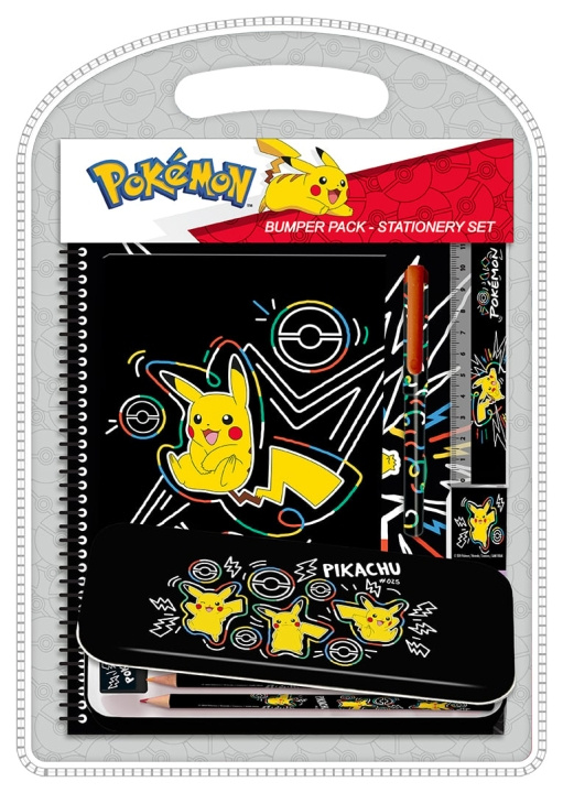 Pokémon Neon - Bumper Set w/tin Case & Notebook (161506884) in de groep SPEELGOED, KINDER- & BABYPRODUCTEN / Speelgoed / Ambachten bij TP E-commerce Nordic AB (C82641)