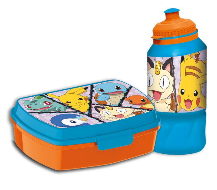 Pokémon Pokémon Stor - Lunchbox & Waterfles - (8073) in de groep SPEELGOED, KINDER- & BABYPRODUCTEN / Eten & Drinken / Babyflessen & Accessoires bij TP E-commerce Nordic AB (C82672)