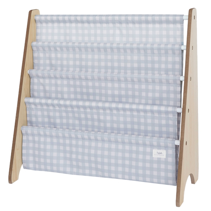 3 Sprouts Boekenplank - Gingham Blauw (IRKGBL) in de groep SPEELGOED, KINDER- & BABYPRODUCTEN / Kinderkamer / Opslag bij TP E-commerce Nordic AB (C82691)