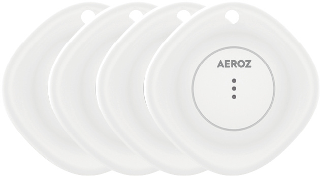 AEROZ TAG-1000 Wit (4 stuks) Sleutelvinder voor gebruik met iPhone - Werkt met Apple Zoek mijn app in de groep SMARTPHONE & TABLETS / Overige accessoires / Overige bij TP E-commerce Nordic AB (C82767)