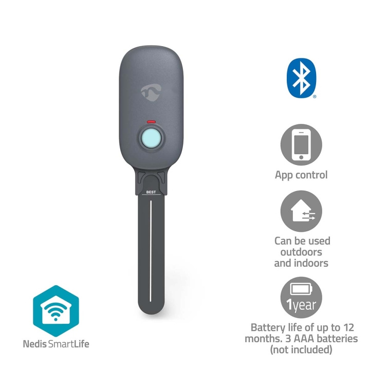 Nedis SmartLife Bodemvochtmeter | Bluetooth® | Batterij Gevoed | IP55 | 0 - 100 % | Android™ / IOS in de groep HUISHOUDEN & TUIN / Smart home / Slimme sensoren bij TP E-commerce Nordic AB (C82804)