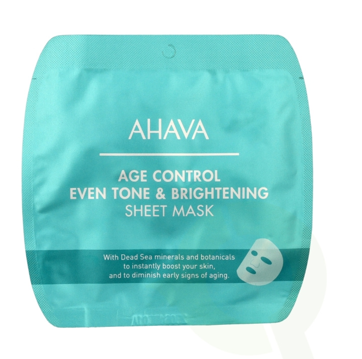 Ahava T.T.S. Age Control Even Tone & Bright. Sheet Mask 17 g in de groep BEAUTY & HEALTH / Huidsverzorging / Gezicht / Maskers bij TP E-commerce Nordic AB (C82885)