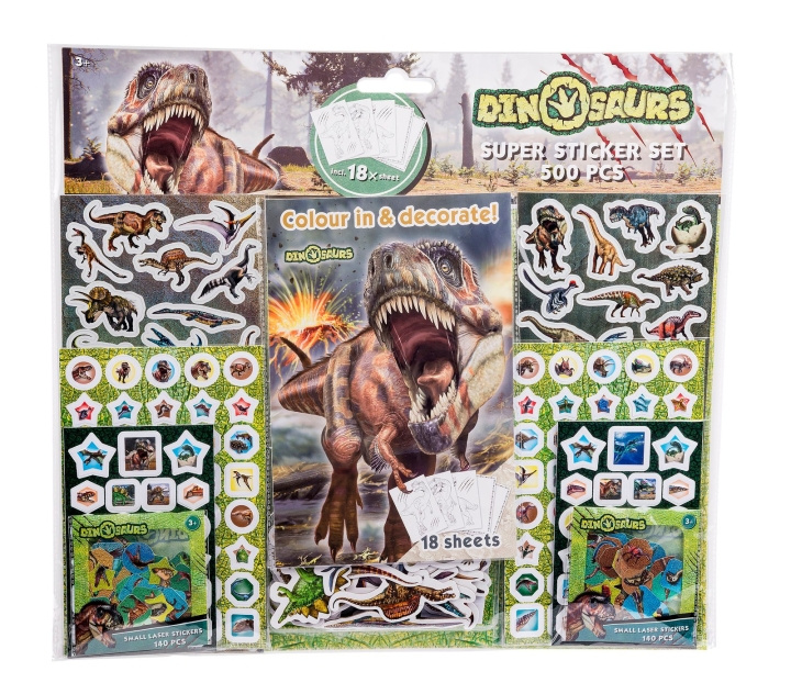 ArtKids Art Kids - Dino Mega Sticker Sæt (500 Stickers) (32298) in de groep SPEELGOED, KINDER- & BABYPRODUCTEN / Speelgoed / Ambachten bij TP E-commerce Nordic AB (C83030)