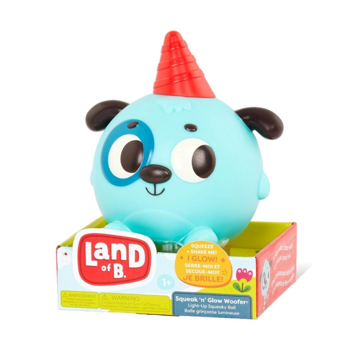 B Toys Land van B, Squeak \'n\' Glow Woofer - (705000) in de groep SPEELGOED, KINDER- & BABYPRODUCTEN / Babyspeelgoed / Activiteitenspeelgoed bij TP E-commerce Nordic AB (C83056)