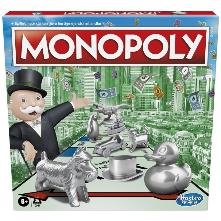 Hasbro Monopoly Klassiek (DK) in de groep SPEELGOED, KINDER- & BABYPRODUCTEN / Speelgoed / Bordspellen / Familiespellen bij TP E-commerce Nordic AB (C83238)