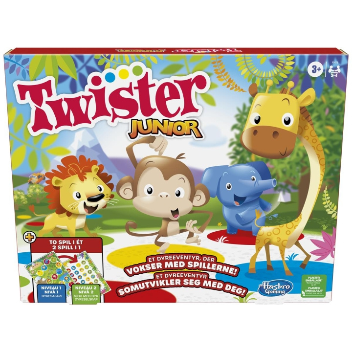 Hasbro Twister Junior 2 Spelletjes in 1 (DK/NEE) in de groep SPEELGOED, KINDER- & BABYPRODUCTEN / Speelgoed / Bordspellen / Kinderspellen bij TP E-commerce Nordic AB (C83272)