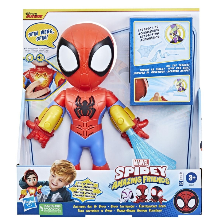 Spidey en zijn Verbazingwekkende Vrienden Elektronische Spidey 10 Inch in de groep SPEELGOED, KINDER- & BABYPRODUCTEN / Speelgoed / Figuren, Miniaturen & accessoires bij TP E-commerce Nordic AB (C83301)