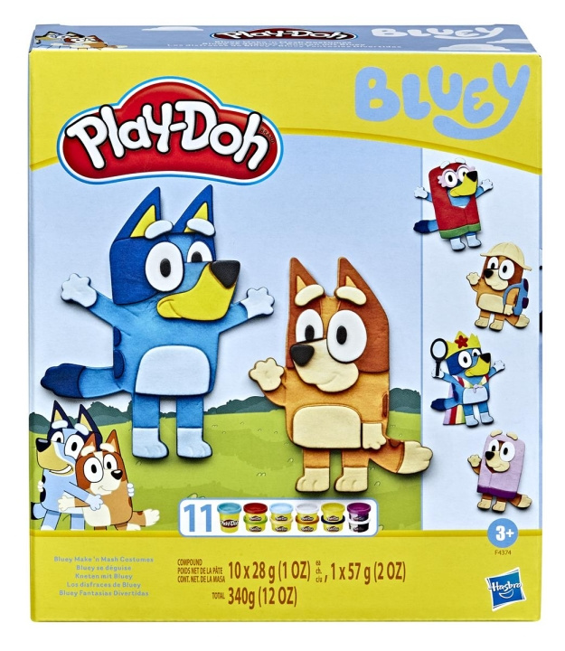 Hasbro Play-Doh Bluey Make \'n Mash Kostuums Speelset in de groep SPEELGOED, KINDER- & BABYPRODUCTEN / Speelgoed / Speelgoed bij TP E-commerce Nordic AB (C83305)