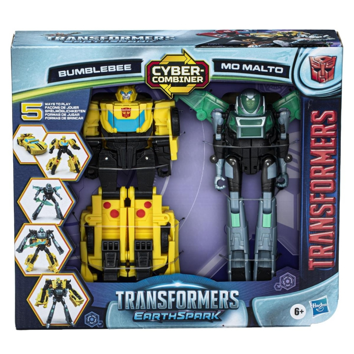 Transformers EarthSpark Cyber Combiner (Bumblebee & Mo Malto) in de groep SPEELGOED, KINDER- & BABYPRODUCTEN / Speelgoed / Figuren, Miniaturen & accessoires bij TP E-commerce Nordic AB (C83321)