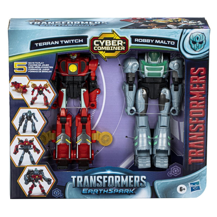 Transformers EarthSpark Cyber Combiner (Terran Twitch & Robby Malto) in de groep SPEELGOED, KINDER- & BABYPRODUCTEN / Speelgoed / Figuren, Miniaturen & accessoires bij TP E-commerce Nordic AB (C83322)