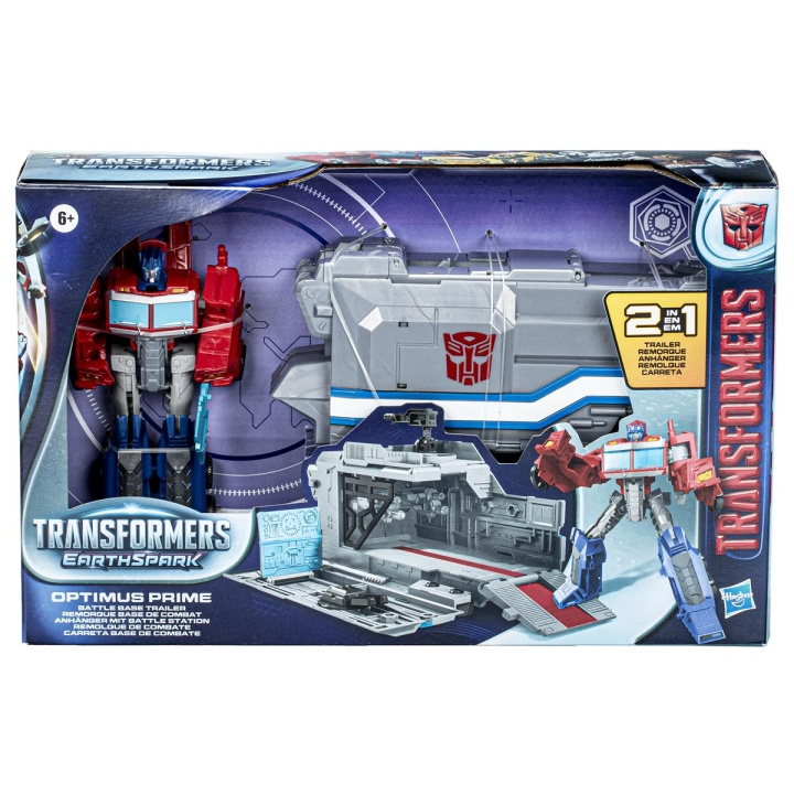 Trailer Transformers EarthSpark Optimus Prime in de groep SPEELGOED, KINDER- & BABYPRODUCTEN / Speelgoed / Figuren, Miniaturen & accessoires bij TP E-commerce Nordic AB (C83394)