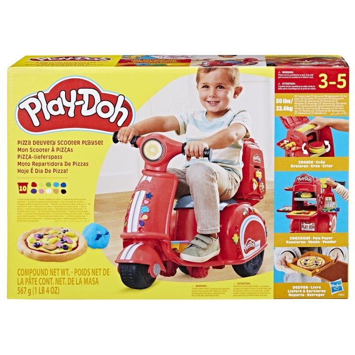 Play-Doh Speelset Pizza Bezorgscooter in de groep SPEELGOED, KINDER- & BABYPRODUCTEN / Speelgoed / Ambachten bij TP E-commerce Nordic AB (C83478)