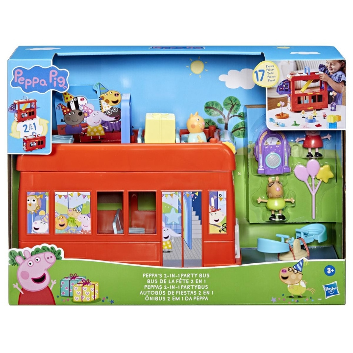 Peppa Pig Peppas 2 in 1 Feestbus in de groep SPEELGOED, KINDER- & BABYPRODUCTEN / Speelgoed / Speelgoed bij TP E-commerce Nordic AB (C83481)